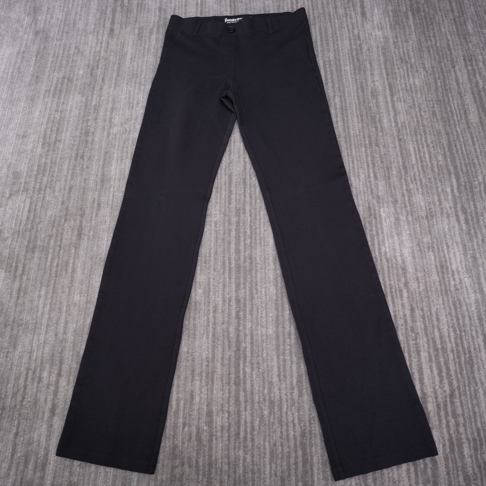 Betabrand Dress Pant Yoga Pants Womens M Long Black Straight Leg Stretch